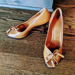 Lauren Ralph Lauren Like-New 7.5 Brown Leather